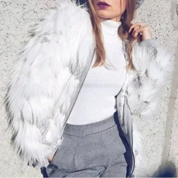 Zara Jackets & Coats Stunningly Beautifultextured Jacquard White